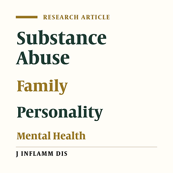 Association of personality characteristics and family functioning with mental health in addicts