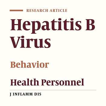 Designing criteria for preventive behaviors of hepatitis B in health personnel
