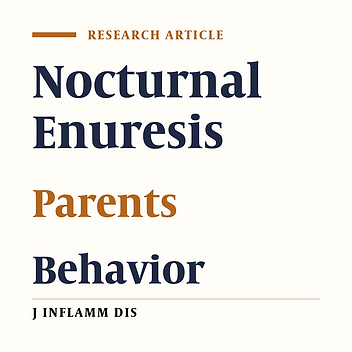 Comparison of parent functioning and behavioral problems in children with and without primary nocturnal enuresis