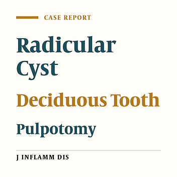 Radicular cyst associated with a second primary molar: Case Report