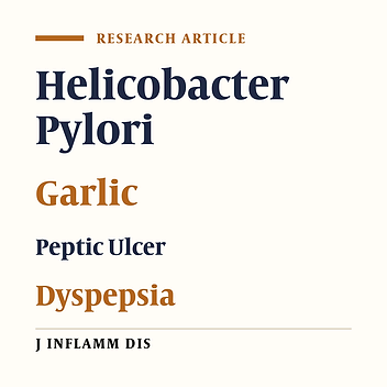 Effect of adding garlic extract to anti-helicobacter pylori treatment