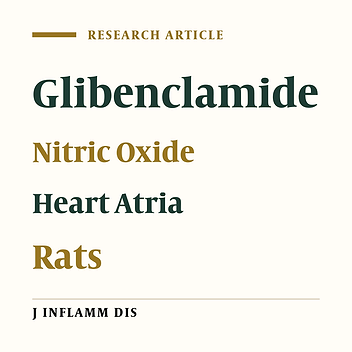 Role of nitric-oxide in cardiac effects of glibenclamide in rat
