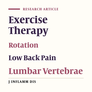 Effect of exercise therapy on displacement of the center of rotation of lumbar vertebrae in patients with non-specific chronic low back pain