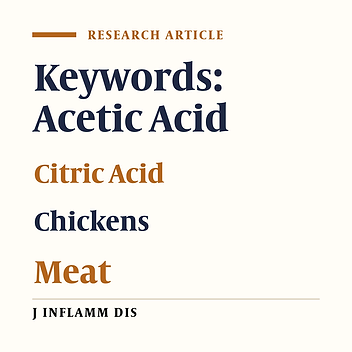 Preservation effect of organic acids on microbial, chemical and organoleptic parameters of chicken meat