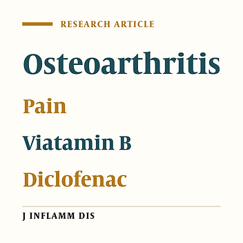Effects of adding vitamin B to Diclofenac on knee osteoarthritis pains