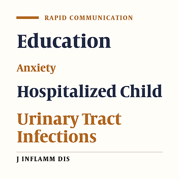 Effects of training on anxiety in mothers of hospitalized children with urinary tract infection