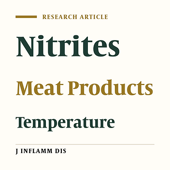 Effects of different cooking methods and temperatures on residual nitrite content in sausage