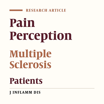 Comparison of perception and beliefs about pain in patients with multiple sclerosis and healthy controls