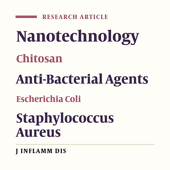 Comparison of antibacterial property of chitosan nanoparticles against Escherichia coli and Staphylococcus aureus