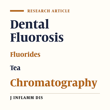 Comparison of fluoride concentration in several types of green tea consumed in Iran