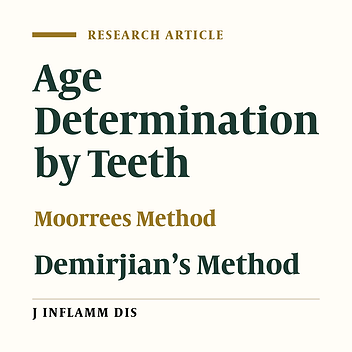 Correlation of dental age estimated by Moorrees and Demirjian methods with chronological age in orthodontic patients