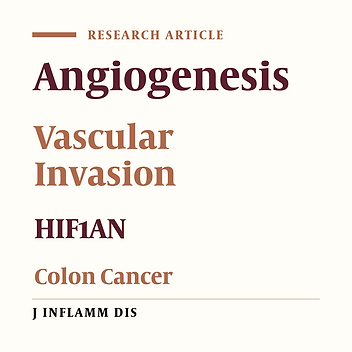 The relationship between factor inhibiting HIF-1-alpha (HIF1AN) expression and vascular invasion in colon cancer