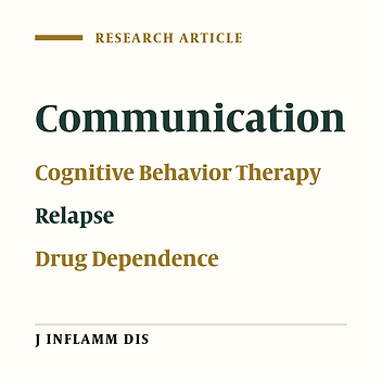 Effect of training the communication skills with cognitive-behavioral model to drug dependent couples on communication patterns and recurrent relapse