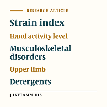 Comparison the results of workers upper limb musculoskeletal disorders in companies of detergents and assembly with strain index and hand activity level methods