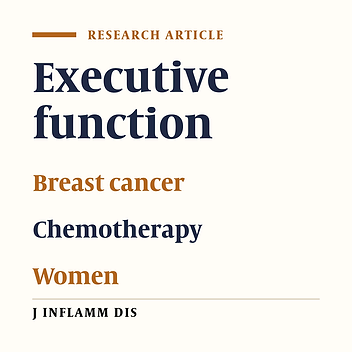 Study of executive function in women with breast cancer undergoing chemotherapy