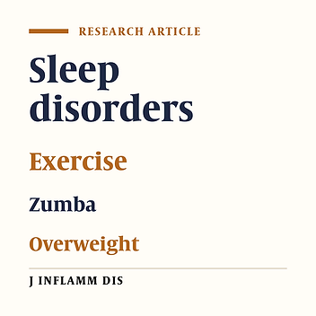 Survey the effect of Zumba training on sleep quality in overweight girls