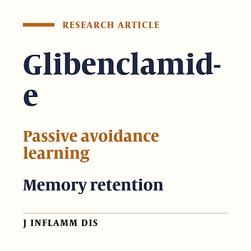 Effects of glibenclamide on memory retention of passive avoidance learning in rats