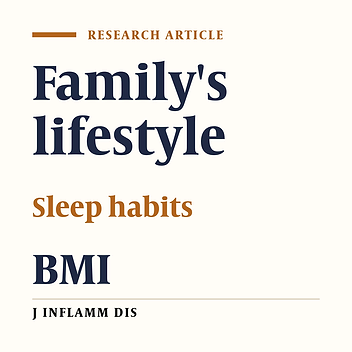 The Relationship between family's lifestyle with sleep habits and BMI among children 6 to 11 years old in Qazvin city (2014)