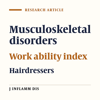 Investigation of the effective factors on musculoskeletal disorders and its consequents in Qazvin woman hairdressers in 2016
