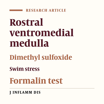 The effect of microinjection of dimethyl sulfoxide into the rostral ventromedial medulla on swim stress-induced analgesia