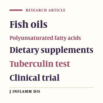 The effect of fish oil on two-step tuberculin test in hospitalized patients: A randomized controlled trial