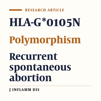 Association between the HLA-G*0105N polymorphism and recurrent abortion in women