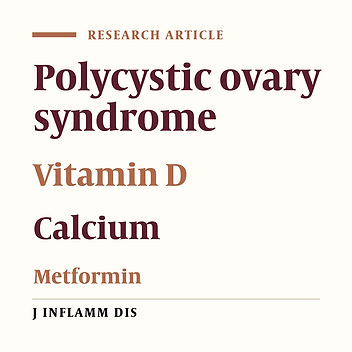 Comparing effect administration calcium-vitamin D and metformin in regulating menstrual cycle in women with polycystic ovarian syndrome