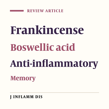 A review of the therapeutic effects of frankincense