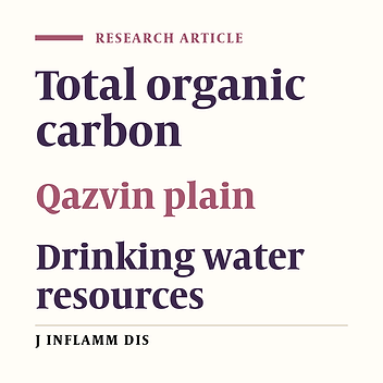 Background monitoring and spatial analysis of total organic carbon in groundwater in Qazvin plain