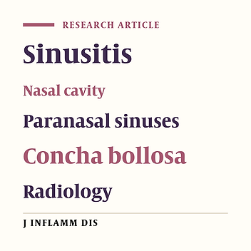 Radiologic association between chronic sinusitis and anatomical variations of the nasal cavity