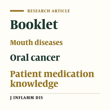 Evaluation the efficacy of educational booklet of oral diseases on the patients’ knowledge referred to Mashhad Dental School in 2016, Iran
