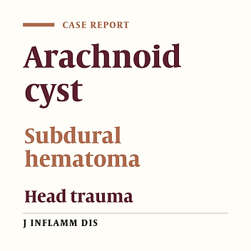 Arachnoid cyst with spontaneous chronic subdural hematoma: Case report