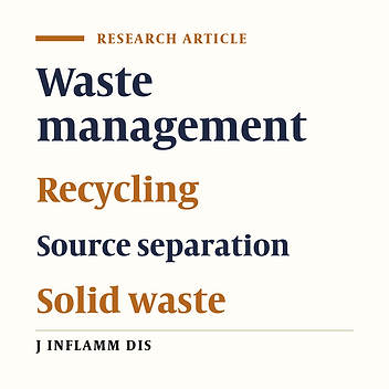 Investigating the source separation rate of municipal solid waste and economical and social determinance in Iran (2017)