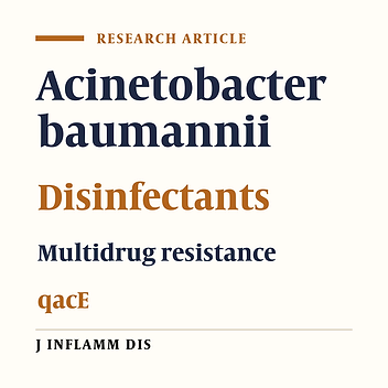 Molecular Investigation of Resistance to Disinfectants in Acinetobacter Baumannii Isolates Collected From Qazvin Hospitals, Iran (2017)