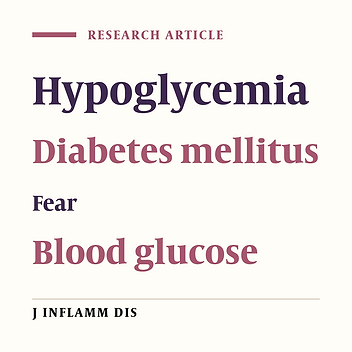 Factors Affecting Hypoglycemia Fear in Patients With Type 2 Diabetes