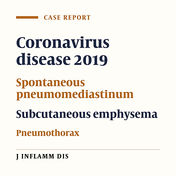 Delayed Pneumomediastinum and Subcutaneous Emphysema in Covid-19 Patients: Two Case Reports