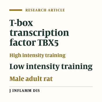 The Effect of Different Exercise Intensities on T-Box Transcription Factor 5 Gene Expression and Hypertrophy in the Heart Muscle of Male Rats