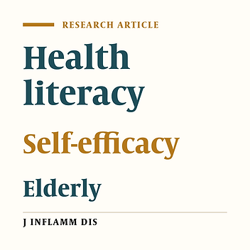 Correlation Between Health Literacy and Self-efficacy of the Elderly
