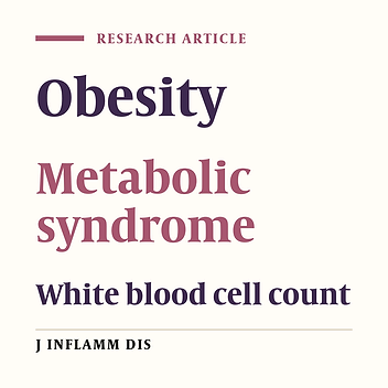Association of White Blood Cell Count With Metabolic Syndrome in Obese Men and Women