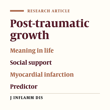 Predictors of Post-traumatic Growth in Patients With Myocardial Infarction
