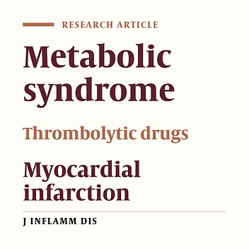 Impact of Metabolic Syndrome in Patients With Acute Myocardial Infarction After Thrombolytic Therapy