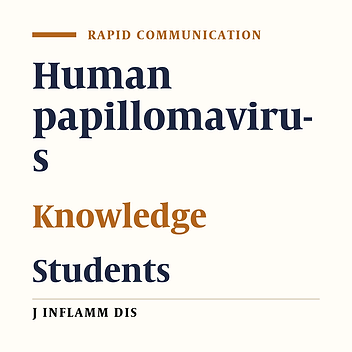 Knowledge About Human Papilloma Virus Among Medical Students of Tabriz University of Medical Sciences