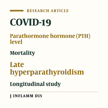 The Impact of Late Secondary Hyperparathyroidism on Mortality in COVID-19 Patients: A Longitudinal Study
