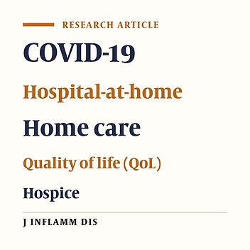 Comparison of the Quality of Life of COVID-19 Patients Cared for at Home and in the Hospital