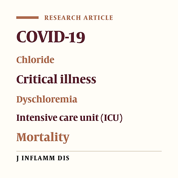 Dyschloremia During Severe COVID‑19 Infection in Intensive Care Unit Patients