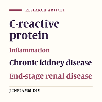 The Inflammatory Markers C-reactive Protein and Mean Platelet Volume in Chronic Kidney Disease