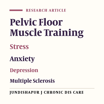 Pelvic Floor Muscle Training Instruction to Control Urinary Incontinence and its Resulting Stress, Anxiety and Depression in Patients with Multiple Sclerosis