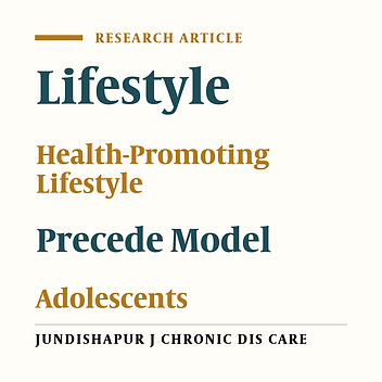 Health-Promoting Lifestyle of Adolescents with β-Thalassemia Based on Precede Model in Ahvaz, Iran, 2016
