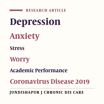 Investigating the Prevalence of Depression, Anxiety, Stress, and Worry, and Its Relationship with the Academic Performance of Medical Students During the COVID-19 Pandemic in Iran