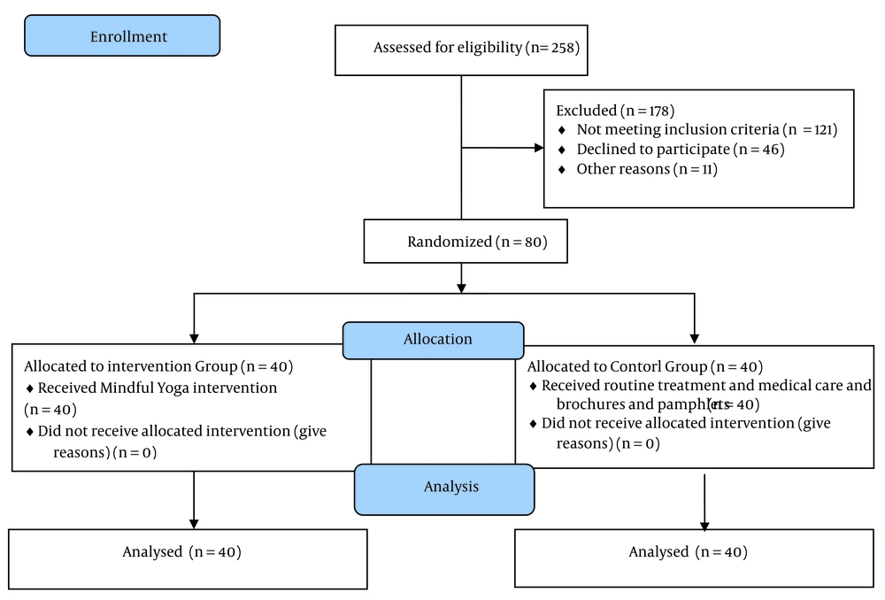 The CONSORT flow diagram of the study process The CONSORT flow diagram of the study process